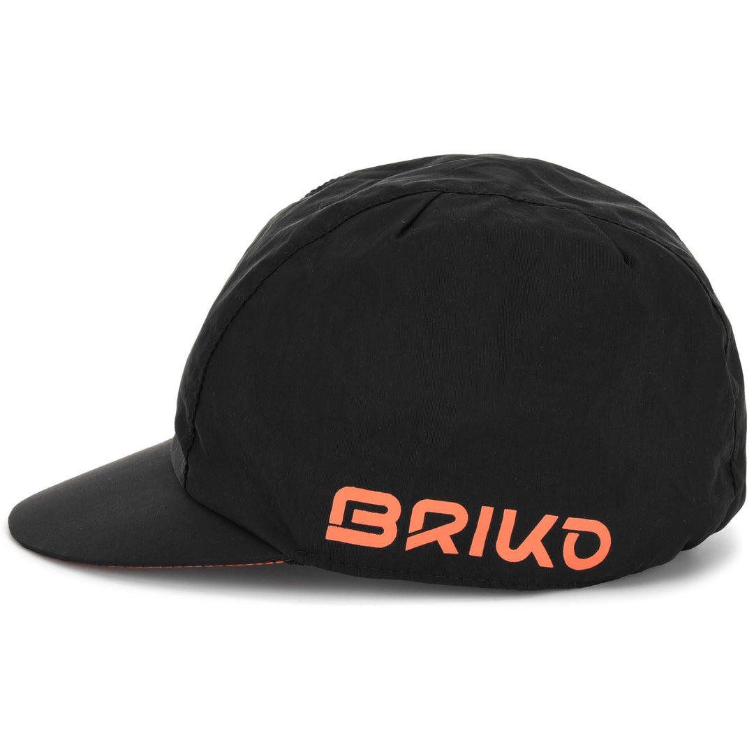 Headwear Unisex VISOR CAP Cap BLACK - ORANGE FLAME Dressed Front (jpg Rgb)	