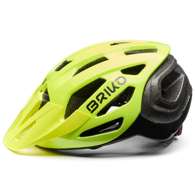 Helmets Unisex SISMIC X Helmet SHINY YELLOW FLUO - BLACK | briko Dressed Front (jpg Rgb)	