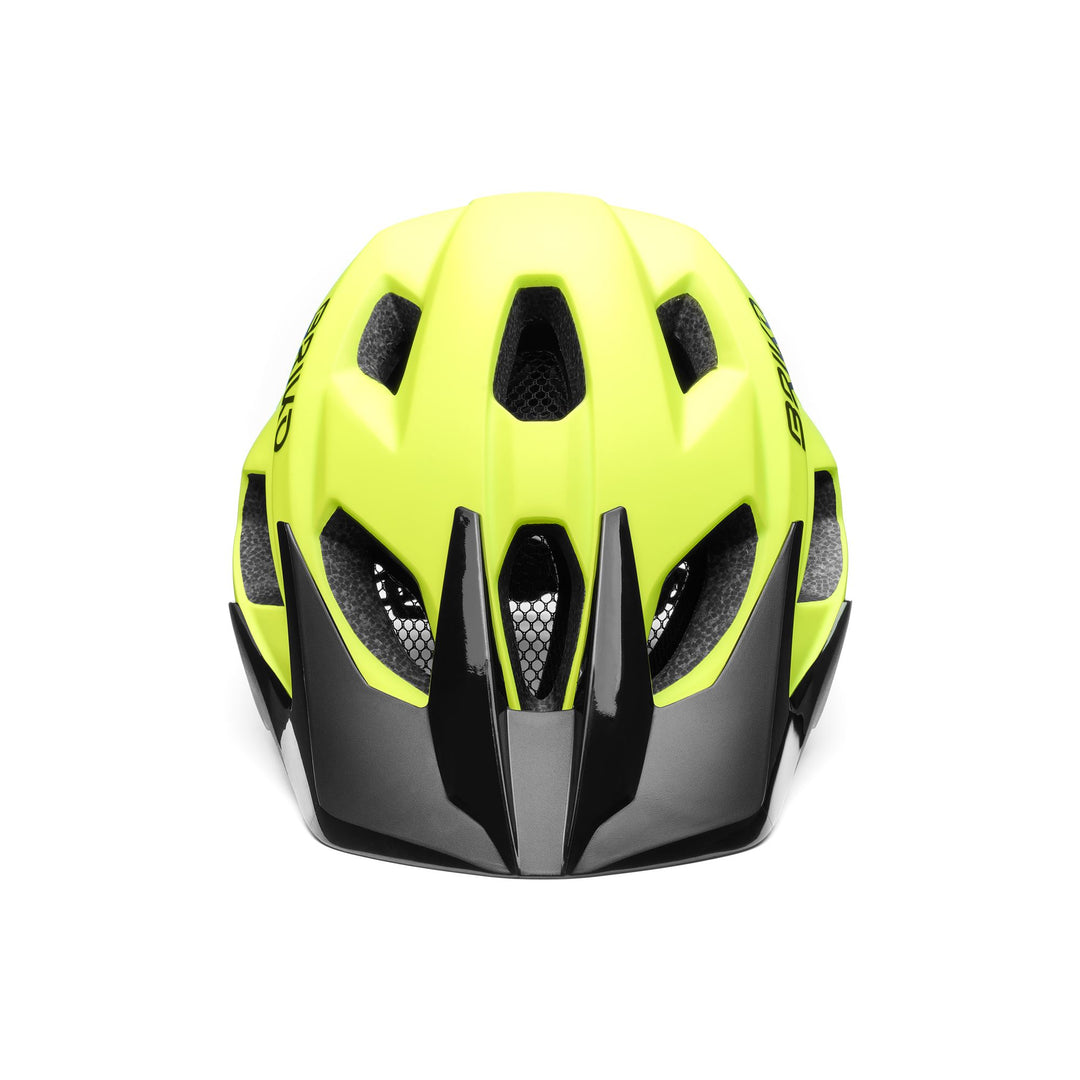 Helmets Unisex AKAN Helmet LIME FLUO -  BLACK Dressed Side (jpg Rgb)		