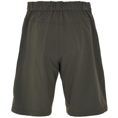 Shorts Man ADVENTURE BERMUDA Sport  Shorts GREEN DK | briko Dressed Side (jpg Rgb)		