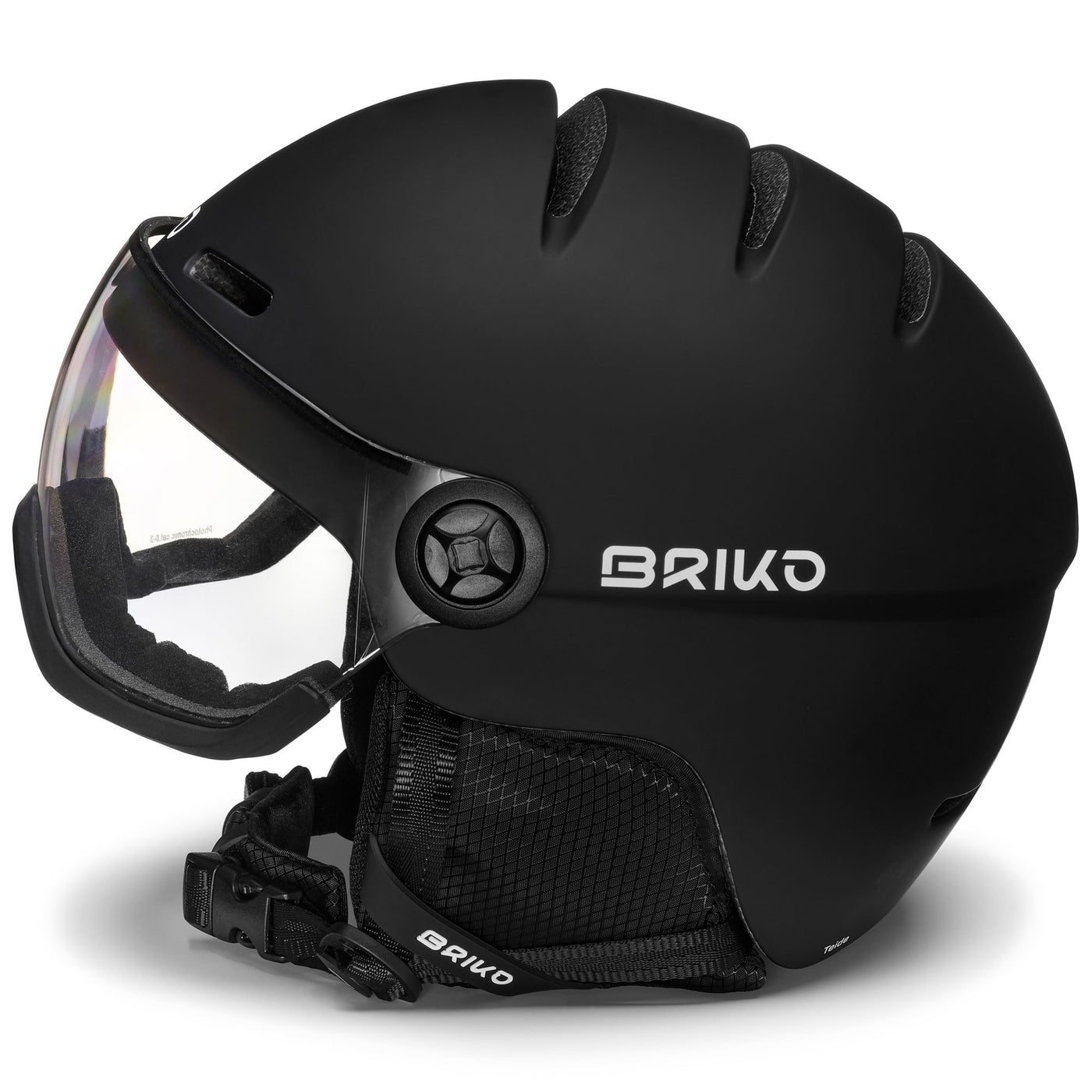 Helmets Unisex TEIDE VISOR PHOTO Helmet MATT BLACK Dressed Front (jpg Rgb)	