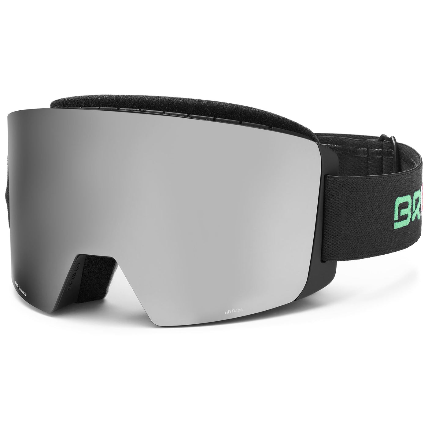 Goggles Unisex GARA FIS 8.8 ITALIA Ski  Goggles BLACK FLAG-SM3 Dressed Side (jpg Rgb)		