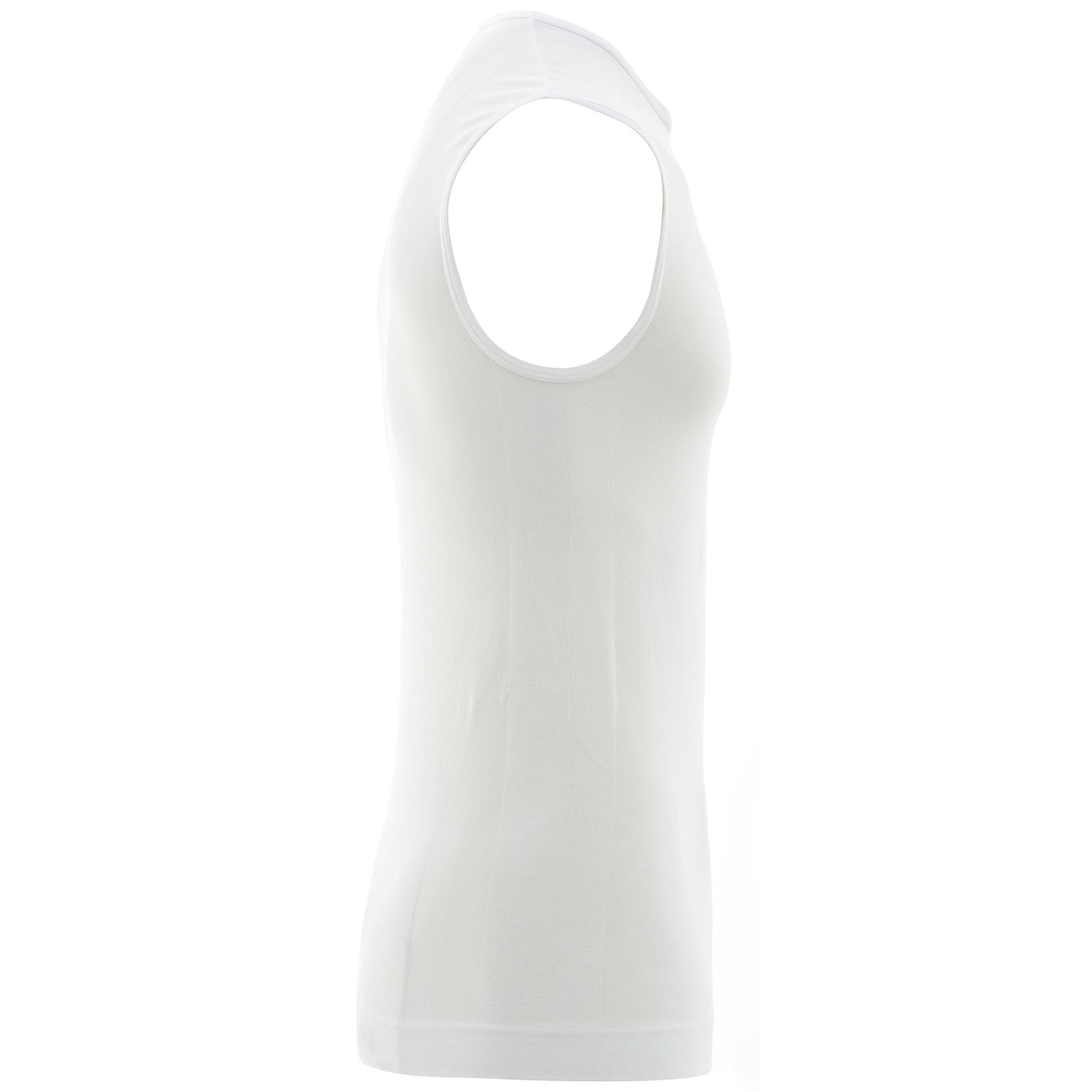 Skin T-ShirtsTop Unisex PRO SLEEVELESS Top WHITE | briko Dressed Front (jpg Rgb)	