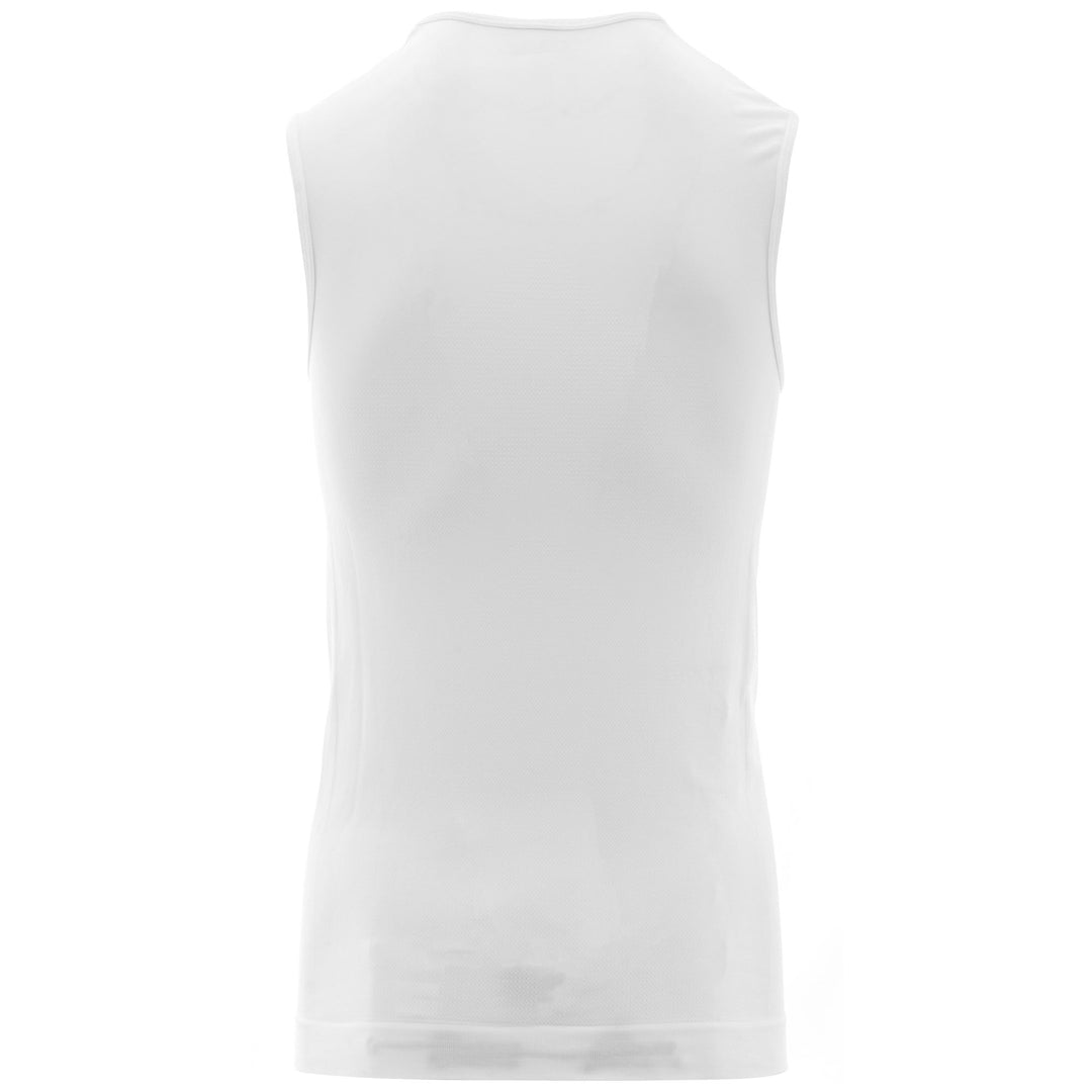 Skin T-ShirtsTop Unisex PRO SLEEVELESS Top WHITE | briko Dressed Side (jpg Rgb)		