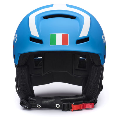 Helmets Unisex FAITO EPP - ITALIA Helmet MATT SCIENCE BLUE - WHITE Dressed Side (jpg Rgb)		