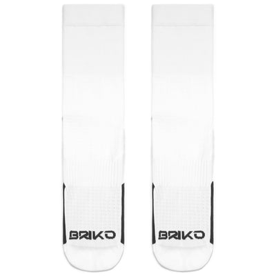 Socks Unisex PRO SOCKS 12CM ANKLE TUBE WHITE | briko Dressed Front (jpg Rgb)	