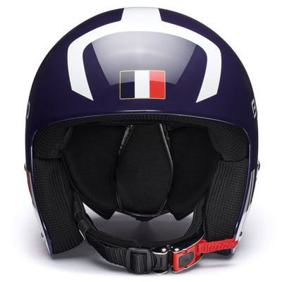 Helmets Unisex VULCANO FIS 6.8 - FRANCE JR Helmet SHINY TANGAROA BLUE - WHITE Dressed Side (jpg Rgb)		