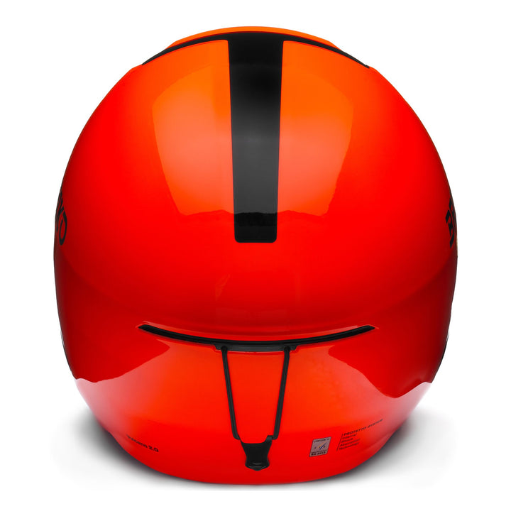 Helmets Unisex VULCANO 2.0 Helmet SHINY ORANGE FLUO - BLACK Dressed Back (jpg Rgb)		