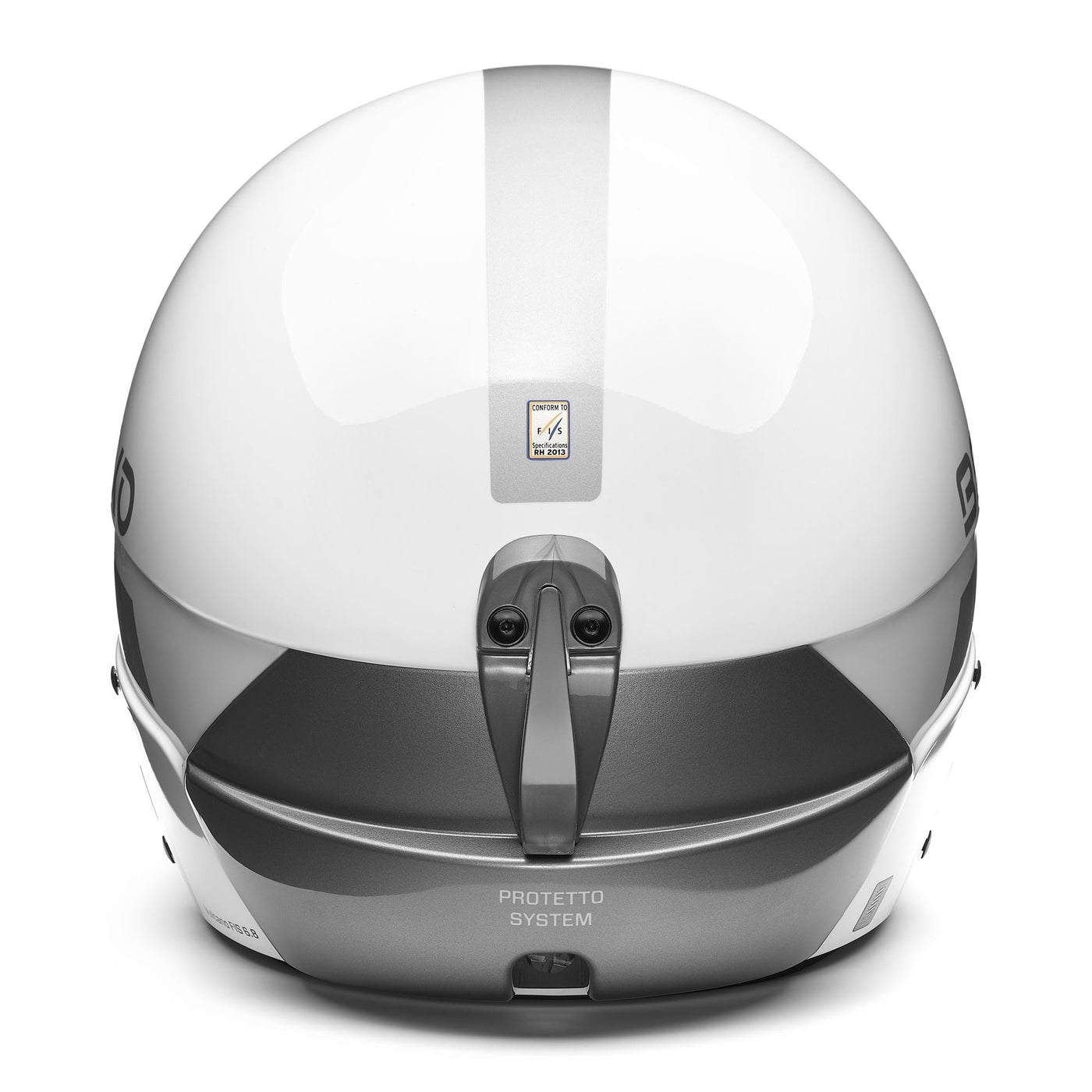 Helmets Unisex VULCANO FIS 6.8 EPP Helmet SHINY WHITE - SILVER Dressed Back (jpg Rgb)		