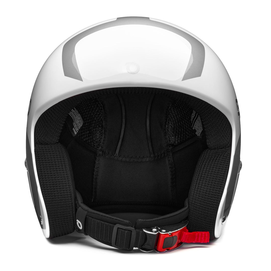 Helmets Unisex VULCANO FIS 6.8 EPP Helmet SHINY WHITE - SILVER Dressed Side (jpg Rgb)		