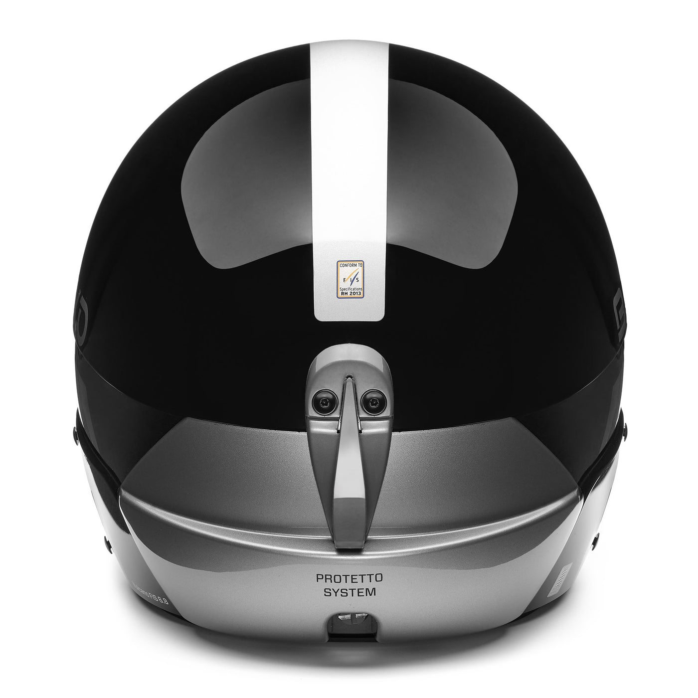 Helmets Unisex VULCANO FIS 6.8 EPP Helmet SHINY BLACK - SILVER Dressed Back (jpg Rgb)		