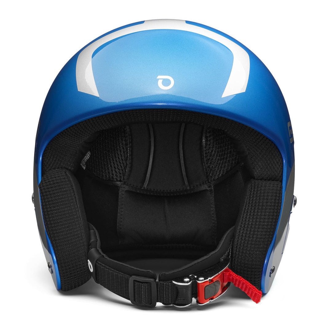 Helmets Unisex VULCANO FIS 6.8 EPP Helmet SHINY IMPACT BLUE - SILVER Dressed Side (jpg Rgb)		