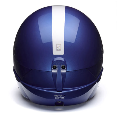 Helmets Unisex VULCANO FIS 6.8 EPP Helmet SHINY METALLIC BLUE - SILVER Dressed Back (jpg Rgb)		