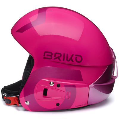 Helmets Unisex VULCANO FIS 6.8 EPP Helmet SHINY RED VIOLET - METALLIC PINK Dressed Front (jpg Rgb)	