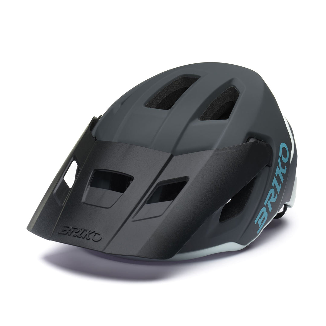OVER Helmets Casco Unisex MATT DARK GRAY-GEYSER GRAY-PACIFIC BLUE Adult M Grigio