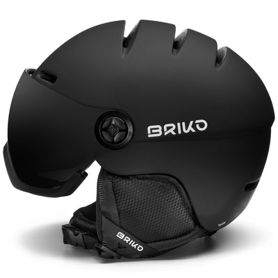 Helmets Unisex TEIDE VISOR Helmet MATT BLACK Dressed Front (jpg Rgb)	