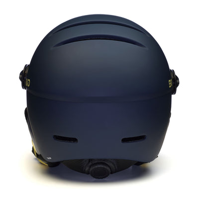 Helmets Unisex TEIDE VISOR Helmet BLUE CLOUD BURST - YELLOW STARSHIP | briko Dressed Back (jpg Rgb)		