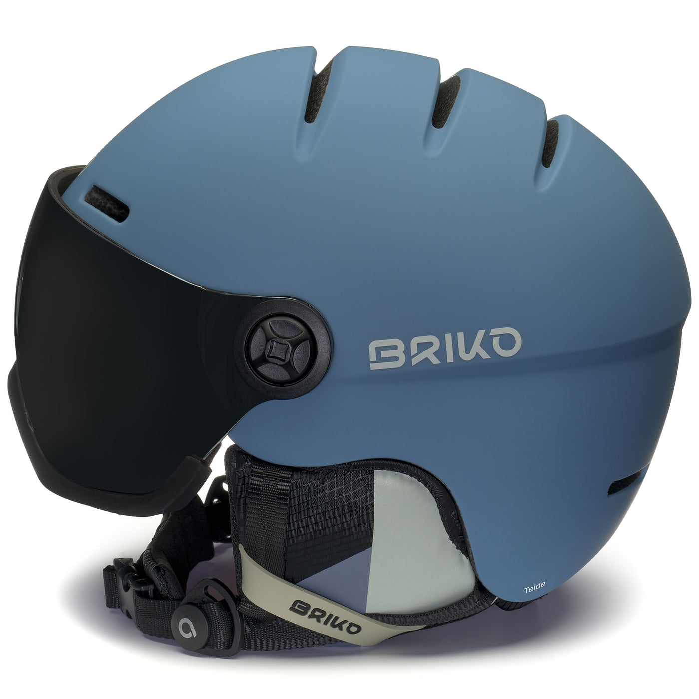 Helmets Unisex TEIDE VISOR Helmet MATT LYNCH BLUE - SILVER SAND Dressed Front (jpg Rgb)	