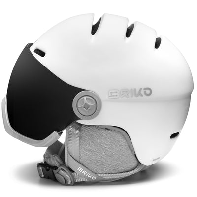 Helmets Woman BLENDA VISOR Helmet MATT WHITE | briko Dressed Front (jpg Rgb)	