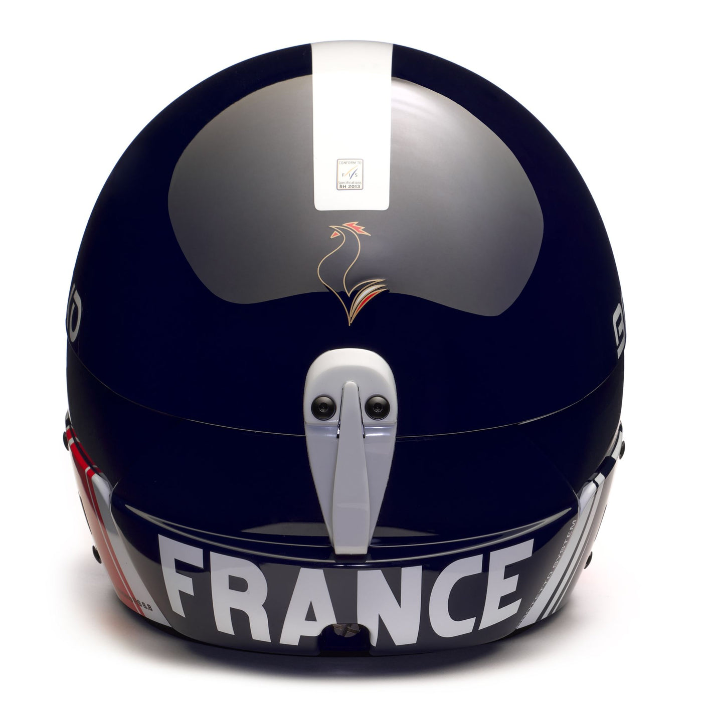 Helmets Unisex VULCANO FIS 6.8 EPP - FRANCE Helmet SHINY TANGAROA BLUE - WHITE Dressed Back (jpg Rgb)		