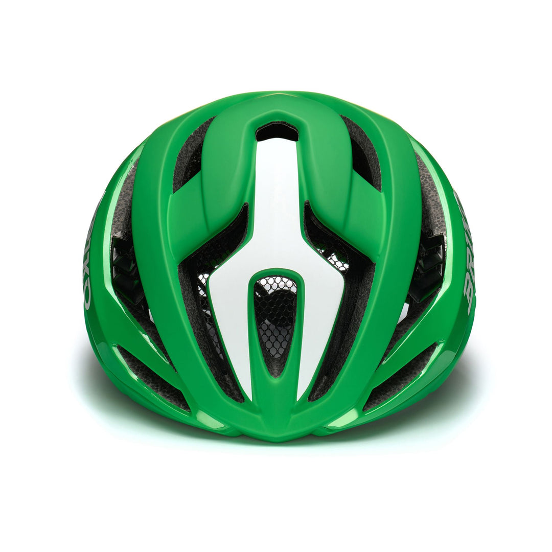 Helmets Unisex QUASAR BARDIANI Helmet GREEN - WHITE Dressed Side (jpg Rgb)		