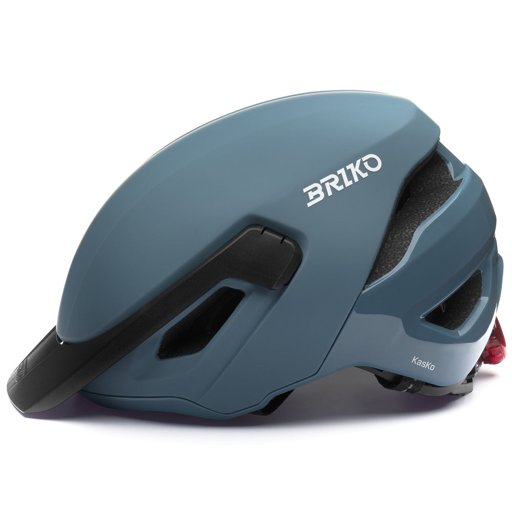 Helmets Unisex KASKO Helmet MATT SHINY SMALT BLUE Dressed Front (jpg Rgb)	