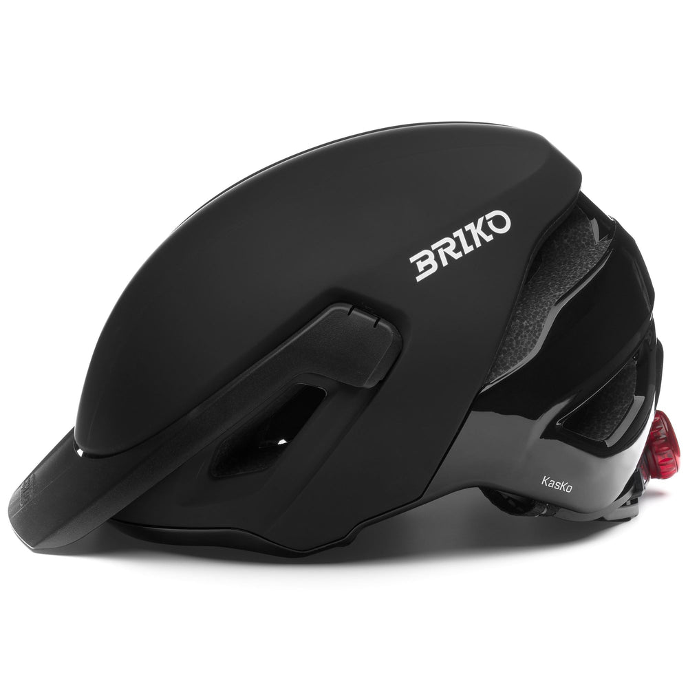 Helmets Unisex KASKO Helmet MATT SHINY BLACK Dressed Front (jpg Rgb)	
