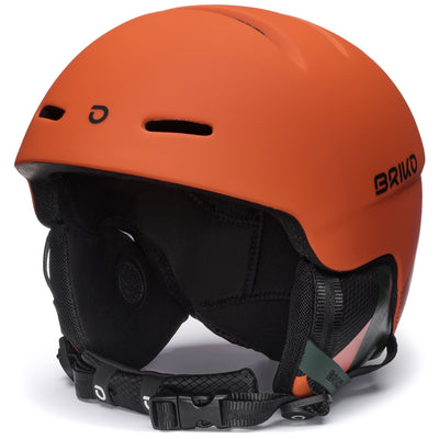 Helmets Unisex TEIDE Helmet MATT POMEGRANATE ORANGE - TIMBER GREEN Photo (jpg Rgb)			