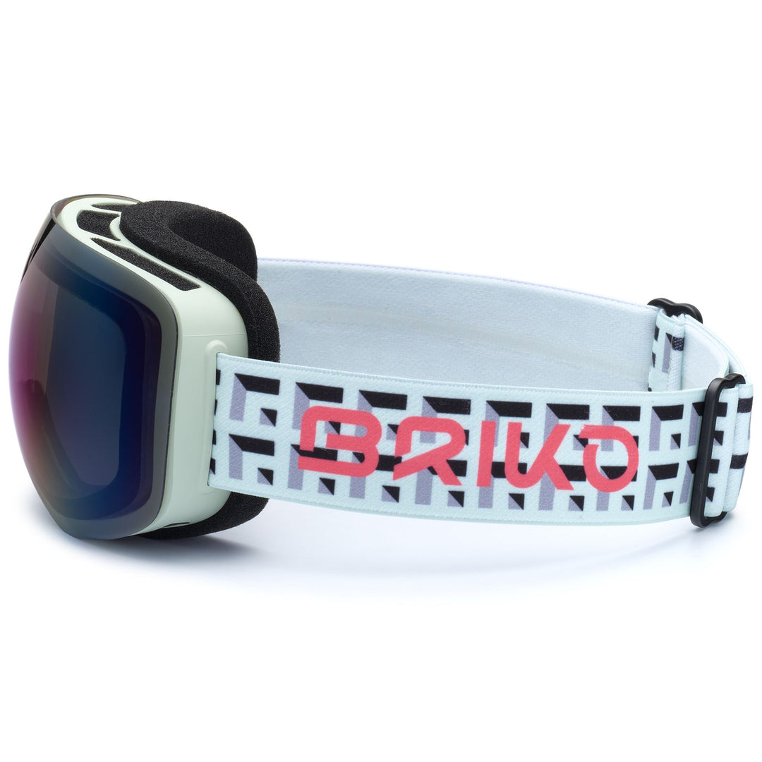 Goggles Kid unisex SLEET Ski  Goggles WHITE MINT GRAPHIC - RM2 Dressed Front (jpg Rgb)	