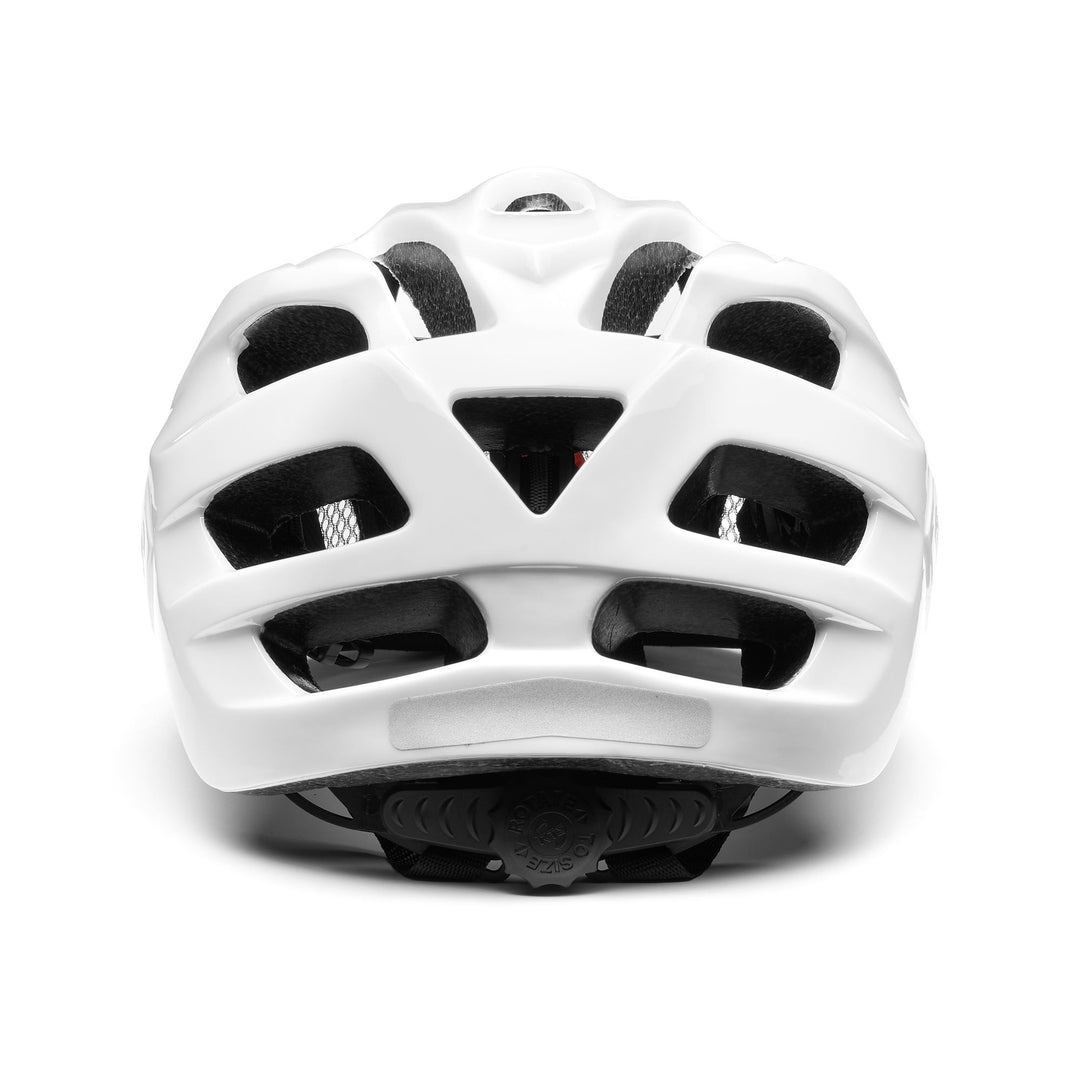Helmets Unisex TEKE Helmet SHINY WHITE Dressed Back (jpg Rgb)		