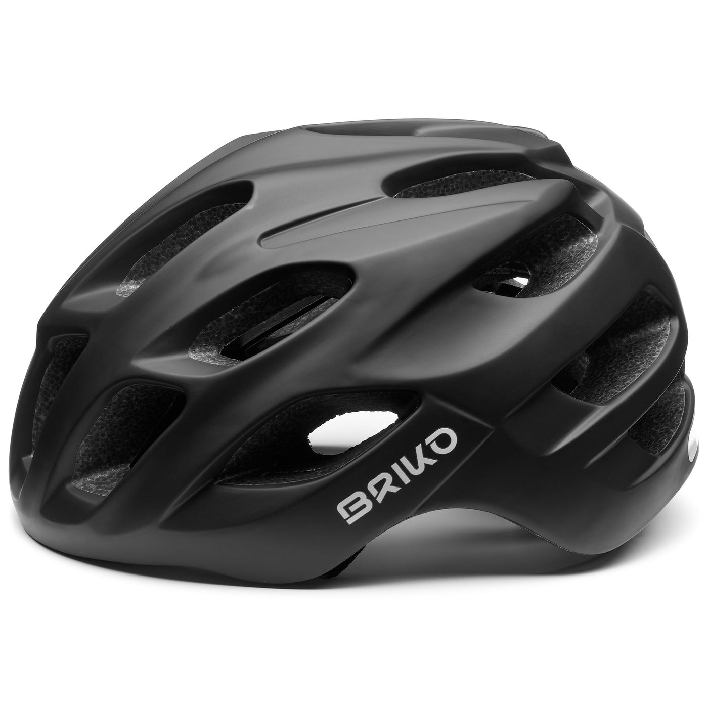 Helmets Unisex TEKE Helmet MATT BLACK Dressed Front (jpg Rgb)	