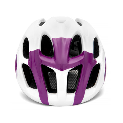 Helmets Unisex TEKE Helmet SHINY WHITE - PLUM Dressed Side (jpg Rgb)		