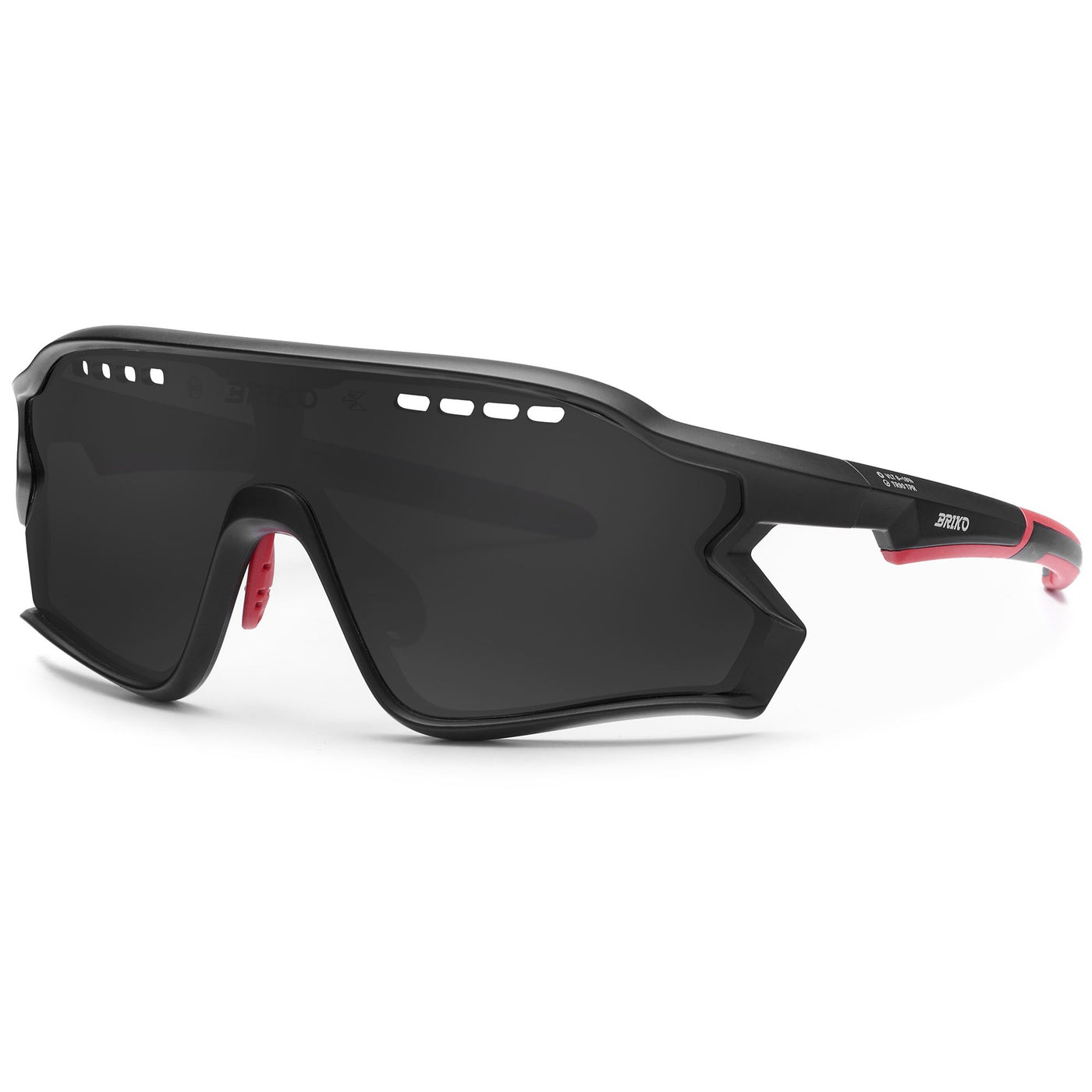 Glasses Unisex DAINTREE Sunglasses BLACK RED - SB3 Dressed Side (jpg Rgb)		